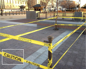 Caution Warning <b>Tape</b> 2 In X 1000 Ft Yellow Polyethylene Hazard Barrier <b>Tape</b> For Safety Marking - Product Image 6