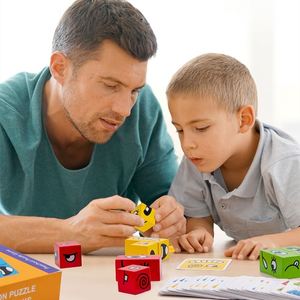 Kids Pattern Matching Educational Face Changing Magic Square <b>Puzzle</b> Toy Cube Game - Product Image 4