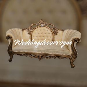 Sofá Love Seat de dos plazas de estilo moderno, diseño de alta calidad, nuevo diseño para bodas personalizadas, uso doméstico, Villa de madera duradera para la escuela - Product Image 4