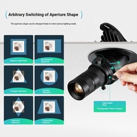 Projecteur LED OME à haute luminosité IP44, installation facile, réglable pour les salons, les chambres à coucher, les bureaux