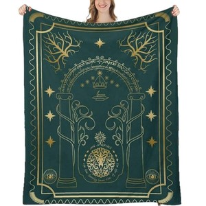 Elegant Minimalist Flannel Blanket Throw Blanket Nap Blanket Reversible Cozy Warm for Travel <b>Camping</b> Custom Print Wholesale - Product Image 1