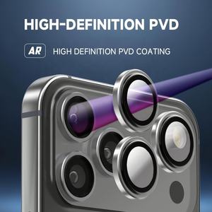 IPhone 17 용 HD 투명 3D PVD 강화 유리 렌즈 보호기 카메라 렌즈 커버 화면 보호기 - Product Image 3