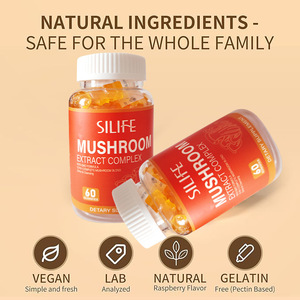 OEM diyet takviyesi organik Chaga Reishi uyku mantar Gummies Adaptogen Nootropic aslan Mane süper mantar Gummies - Product Image 6