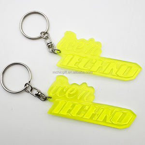 Logotipo personalizado promocional, regalos populares coloridos promocionales para niños, llavero reflectante con colgador fluorescente de alta visibilidad personalizado - Product Image 3