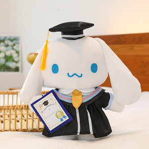 Peluche de Gato KT Estético para Graduación, Lindo Juguete con Birrete y Toga de Licenciatura |   Regalo de Graduación Viral de <span class=keywords><strong>TikTok</strong></span>, Decoración de Habitación Preppy, Regalo para Estudiantes - Product Image 4