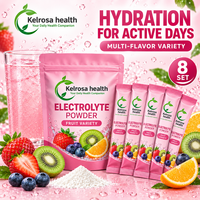 Poudre d'hydratation quotidienne, boisson électrolytique sans sucre, nutrition sportive, énergie, poudre d'électrolytes Keto en sachets