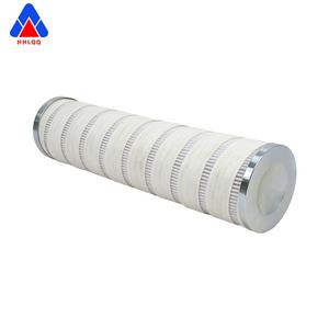 Cartouche de filtre à huile hydraulique en fibre de verre pliée Huahang avec embout en acier inoxydable, filtration de 10 microns, efficacité de 98,7% - Product Image 2