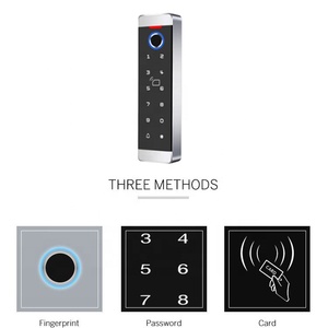 触摸键盘独立超薄门锁指纹生物识别防水智能门禁键盘 - Product Image 3