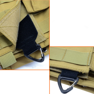 مشابك تكتيكية للتعليق، مشبك تعليق للسترات، خطاف كارابينر للمفاتيح، ألواح تثبيت بخطاف وحلقة، مشبك حامل الصفائح - Product Image 4