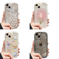 Coque de téléphone en silicone simple, nouveau design, coque de téléphone pour fille, pour iPhone 16 15 17 Pro max, anti-chute, protection transparente
