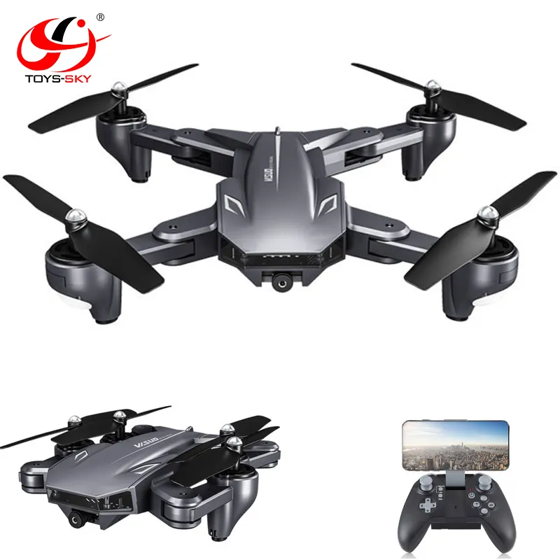 Drone Visuo XS816, Helikopter Quadcopter Rc dengan Kamera Ganda 4K Wifi FPV Pemosisian Aliran Optik VS SG700