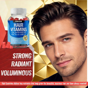 Suplemen Kesehatan Dewasa Khusus untuk Pertumbuhan Rambut <span class=keywords><strong>Biotin</strong></span> Gummies - Formula Alami 60 Buah Tidak untuk Bayi Baru Lahir - Product Image 5