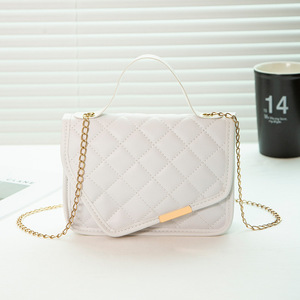 2022新款时尚休闲女式斜挎包简约刺绣小方肩手提包带拉链封口送货 - Product Image 6