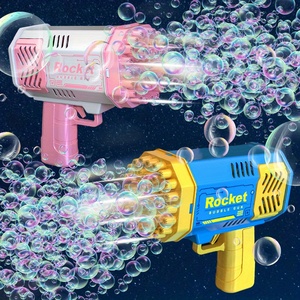 2024 Nâng Cấp Ánh Sáng Điện Pháo Bong Bóng Súng Bong Bóng Bazooka Cho Trẻ Em - Product Image 2