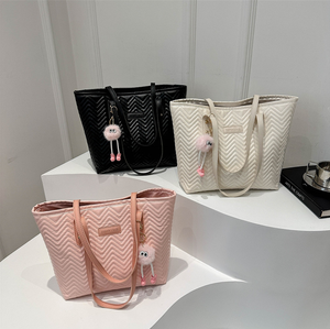 Work-Friendly Handbag 2026 Spring New Korean Style Women's PU Polyester Shoulder <b>Underarm</b> Tote <b>Bag</b> Versatile Trendy - Product Image 1