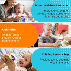 2 jouets sensoriels Montessori, autocollants décoratifs, jeu <span class=keywords><strong>de</strong></span> <span class=keywords><strong>motricité</strong></span> fine, matériau TPE/TPR, silencieux, essentiel pour les voyages, éducatif - Product Image 3