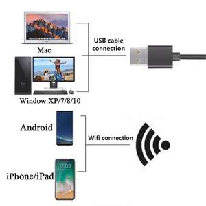 <span class=keywords><strong>Microscope</strong></span> numérique portable WiFi Connexion sans fil USB Loupe vidéo portable Lecture Réparation <span class=keywords><strong>Microscope</strong></span> biologique - Product Image 5