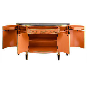 Antico A tre Cassetti e A quattro Porte Armadio con Orange Lato Armadio con Betulla In Legno Squisito Petto per Soggiorno camera - Product Image 3