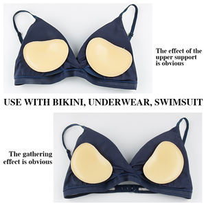 Almohadilla potenciadora de pecho de tela suave de tamaño pequeño, sujetador de realce adhesivo impermeable para Bikini, accesorio adhesivo Timates - Product Image 6