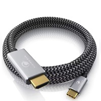 Cable USB C a Par Trenzado de PVC de Alta Velocidad, 4K30Hz, para Teléfono Móvil, Proyector, Reproductor de DVD, Gran Venta