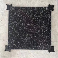 50cm*50cm Ineinandergreifende Gummi-Bodenplatten Einfach zu Installieren Gummimatte für Garage Küche Schule Pflegeleicht