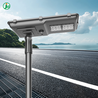 Éclairage solaire LED à haut lumen 170lm/W, lampadaire solaire 10W 30W 50W 65W, tout-en-un intégré, lampadaire solaire LED pour jardin