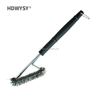 Brosse de nettoyage robuste en acier inoxydable HDWYN03 pour grilles de barbecue, outil professionnel pour grilles de barbecue, brosse d'usine 12Y Supply