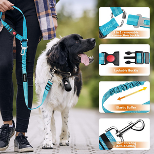 Arnés de Seguridad para Perros Extraíble y Transpirable para Automóvil, 3 en 1, Correa de Seguridad para Mascotas, Correa Deportiva Ajustable y Retráctil - Product Image 2
