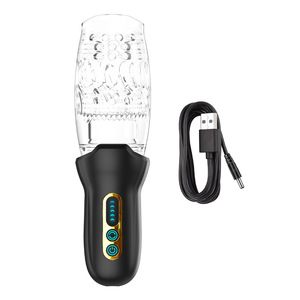 Delove Vente à Chaud Télescopique Main Libre Rotation Vibrant Points Hauts Masturbation Étanche Avion Coupe Adult Sex Toys for Me - Product Image 1