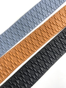 วัสดุหนังสังเคราะห์แบบยืดหยุ่นประดับเพชรทรงเพชรสำหรับรองเท้าแตะผู้หญิง - Product Image 3