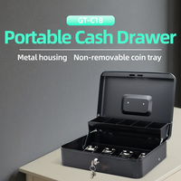 Tiroir-caisse GT-C18 boîtier en métal RJ11 ElectricalDual Check Port Money Cash Locker Registre Tiroir pour système POS