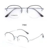 Montures de lunettes à demi-monture rétro ultra légères pour femmes, prêtes à être prescrites, motif animal multicolore, or rouge, diamant