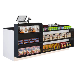 Balcão de Checkout de Luxo Moderno Minimalista Mais Vendido para Lojas de Cosméticos Modernas Mesa de Caixa de Madeira para Supermercado - Product Image 1