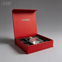 Boîte cadeau rigide en papier biodégradable avec couvercle magnétique, design personnalisé, insert en EVA, fabriquée par l'usine fournisseur de Shenzhen