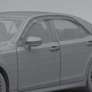 Pare-pluie de fenêtre pour Toyota Crown 1991-2018 Berline et Break, en acrylique fumé, auto-adhésif, 4 pièces - Product Image 2
