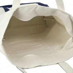 Sac de courses en coton réutilisable très résistant, sac fourre-tout en toile pour étudiants, avec logo personnalisé imprimé - Product Image 5