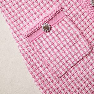 Robes élégantes de haute qualité avec poche, robe élégante rose, robe décontractée slim pour femmes - Product Image 6