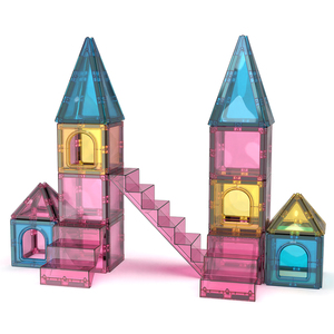 Jouet éducatif STEM Magplayer Premium, blocs magnétiques de construction, tuiles magnétiques pour enfants, tout-petits, préscolaire, cadeau d'apprentissage - Product Image 1