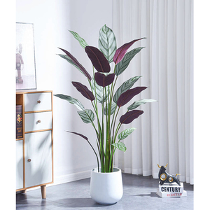 Tropical Offre Spéciale Soie En Plastique Artificielle Oiseau <span class=keywords><strong>de</strong></span> Paradis Plante Faux Bonsaï Plante pour La Maison Intérieur Extérieur Décoration - Product Image 2