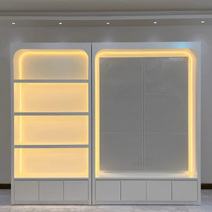 Vitrine <span class=keywords><strong>de</strong></span> présentation cosmétique moderne et luxueuse sur mesure, design écologique pour salon <span class=keywords><strong>de</strong></span> beauté - Product Image 4