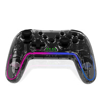 Control de Juego Inalámbrico Transparente con Joystick para Switch con Configuración Turbo Combo