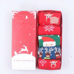 Tubo Calza Custom Calze di natale <span class=keywords><strong>Babbo</strong></span> calzino Box decorazione di natale set calzini - Product Image 3