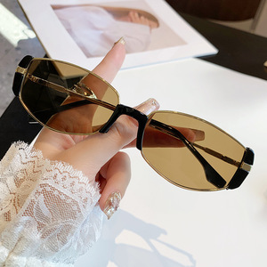 Modern Retro <b>Small</b> <b>Frame</b> Metal <b>Sunglasses</b> UV400 Type 3 Lenses Unisex - Product Image 4
