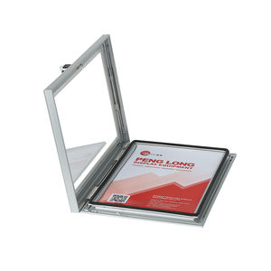 Vente en gros <span class=keywords><strong>bon</strong></span> <span class=keywords><strong>prix</strong></span> tableau d'affichage 45mm en aluminium panneau à épingle en feutre boîtier d'affichage verrouillable vitrine publique avec clé - Product Image 6