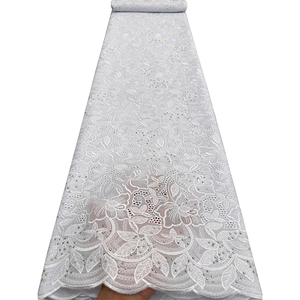 NI.AI Nouveau Design de Luxe 2026 Tissu en dentelle de voile <span class=keywords><strong>suisse</strong></span> en coton pour filles, mariages et dentelle sèche africaine - Product Image 2