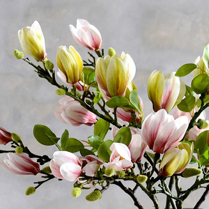 Fleurs artificielles de magnolia Yasunobu 30cm-100cm, fleurs en soie pour vase, décorations pour la maison et les mariages - Product Image 3