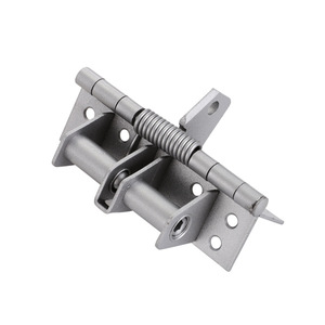 Charnière de porte automatique Qile 4 pouces, finition mate argent, noir, or, charnière à ressort cachée à fermeture automatique pour porte en bois - Product Image 3