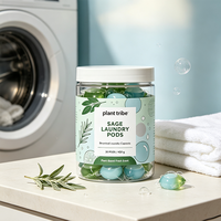Capsules de lessive hydrosolubles Sage : Nettoyage en profondeur, parfum longue durée, protection des vêtements