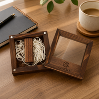 Boîte à chocolats de luxe en bois MDF à 36 compartiments, gravée au laser, avec jointure naturelle et fermoir métallique, pour confiseries
