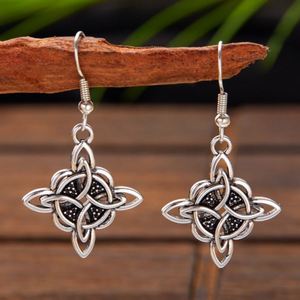 Cross-border Hot Sale Retro Religious Style Alloy Celtic Knot Pendant <b>Earrings</b> Unisex Jewelry - Product Image 1